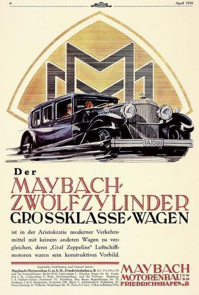 Werbung der Maybach-Motorenbau GmbH